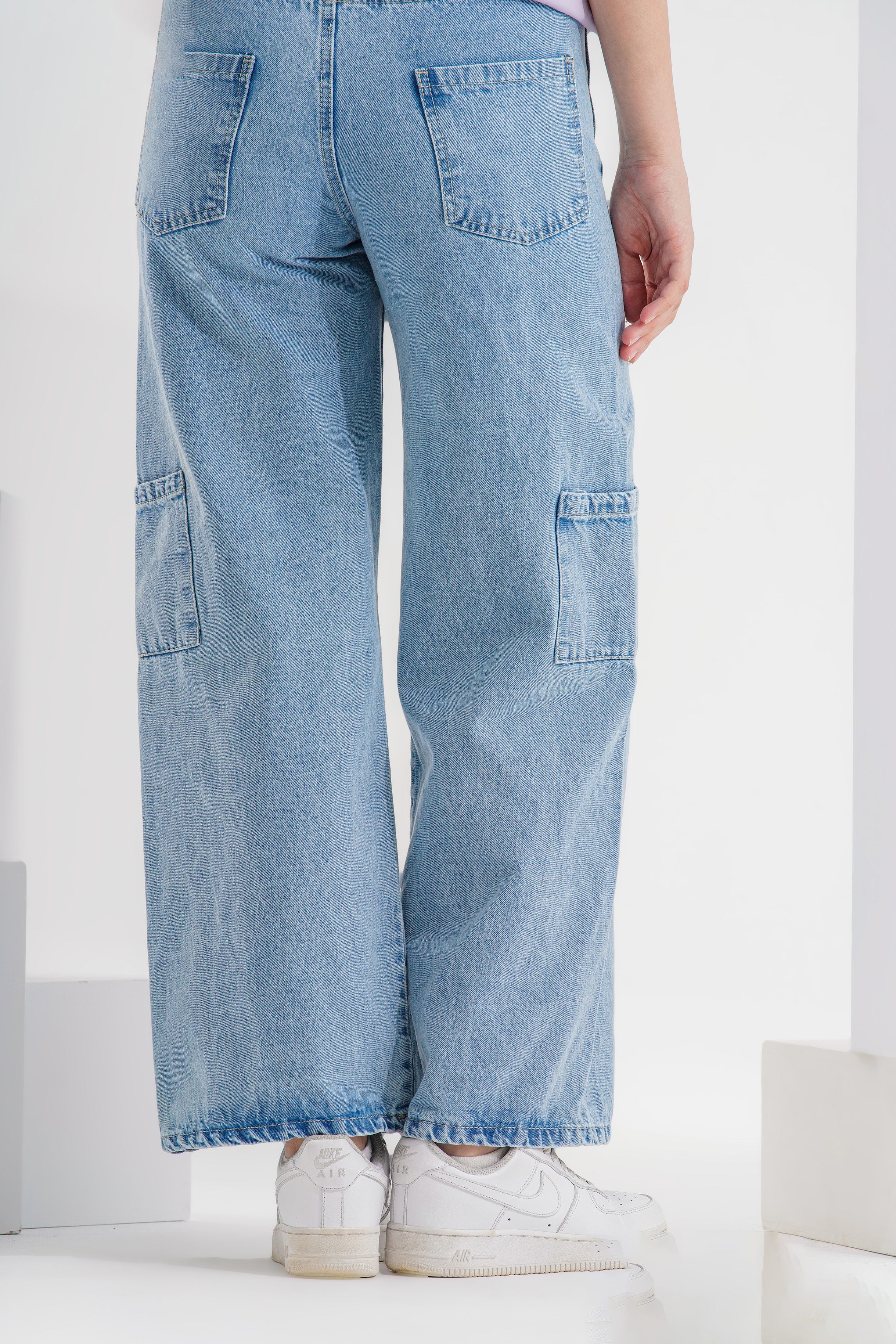 Wide Leg Denim Jeans