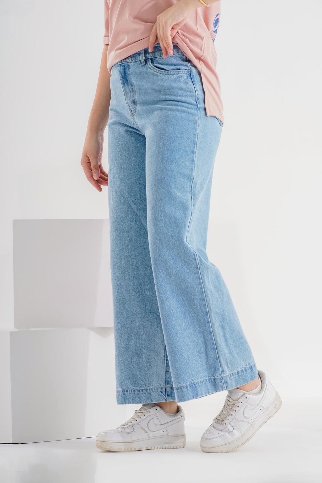 Wide Leg Denim Jeans