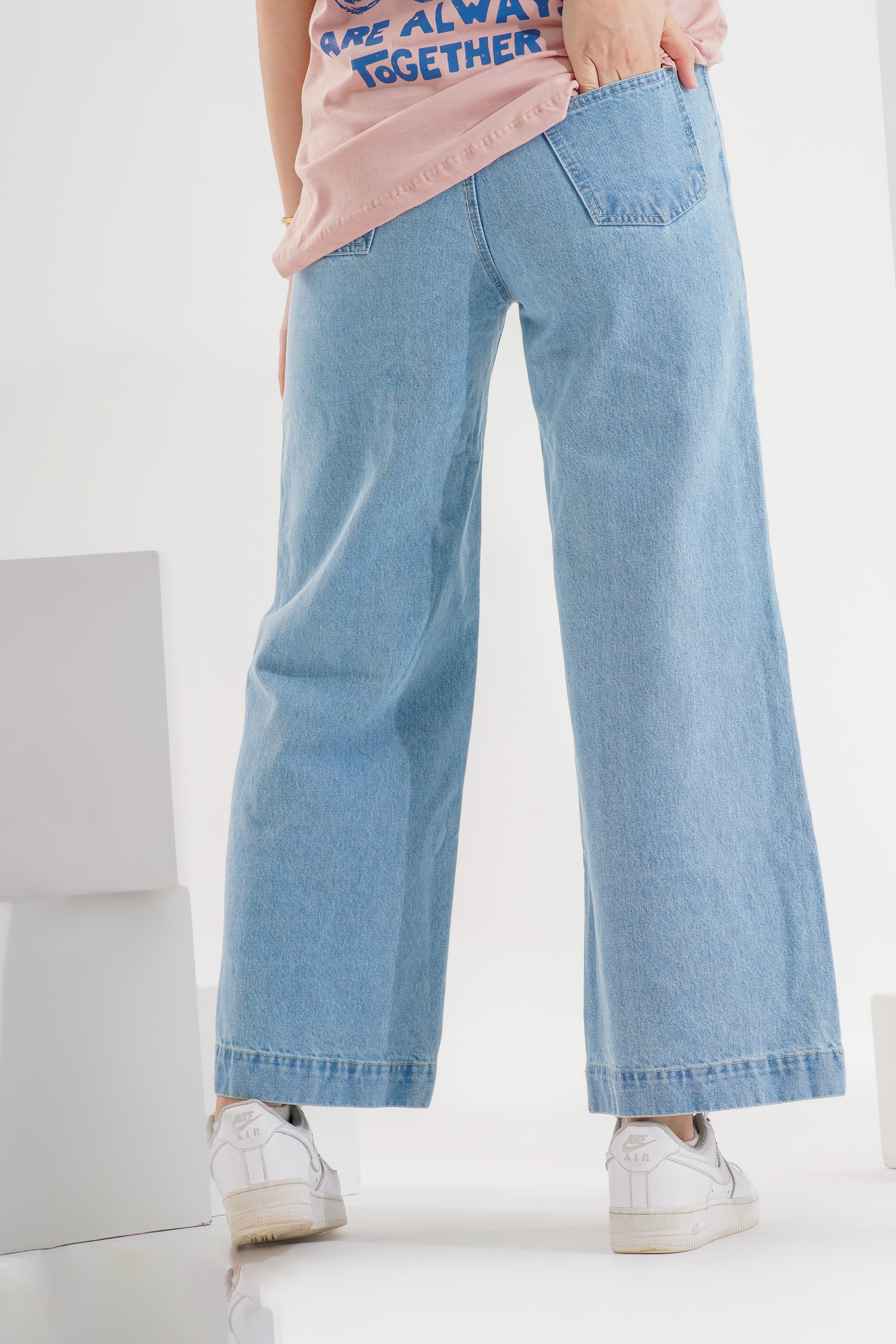 Wide Leg Denim Jeans