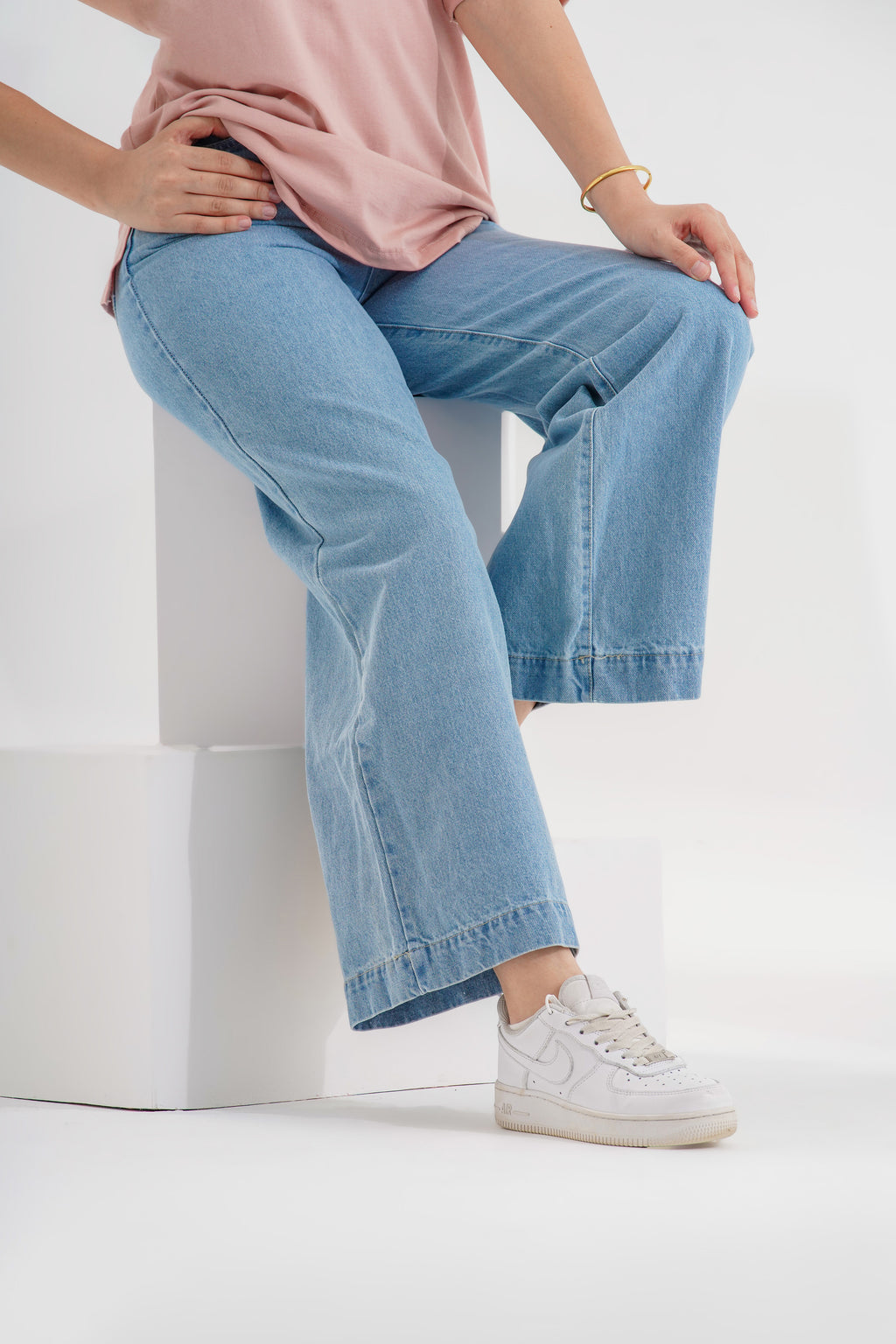 Wide Leg Denim Jeans