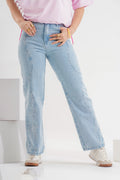 Wide Leg Denim Jeans