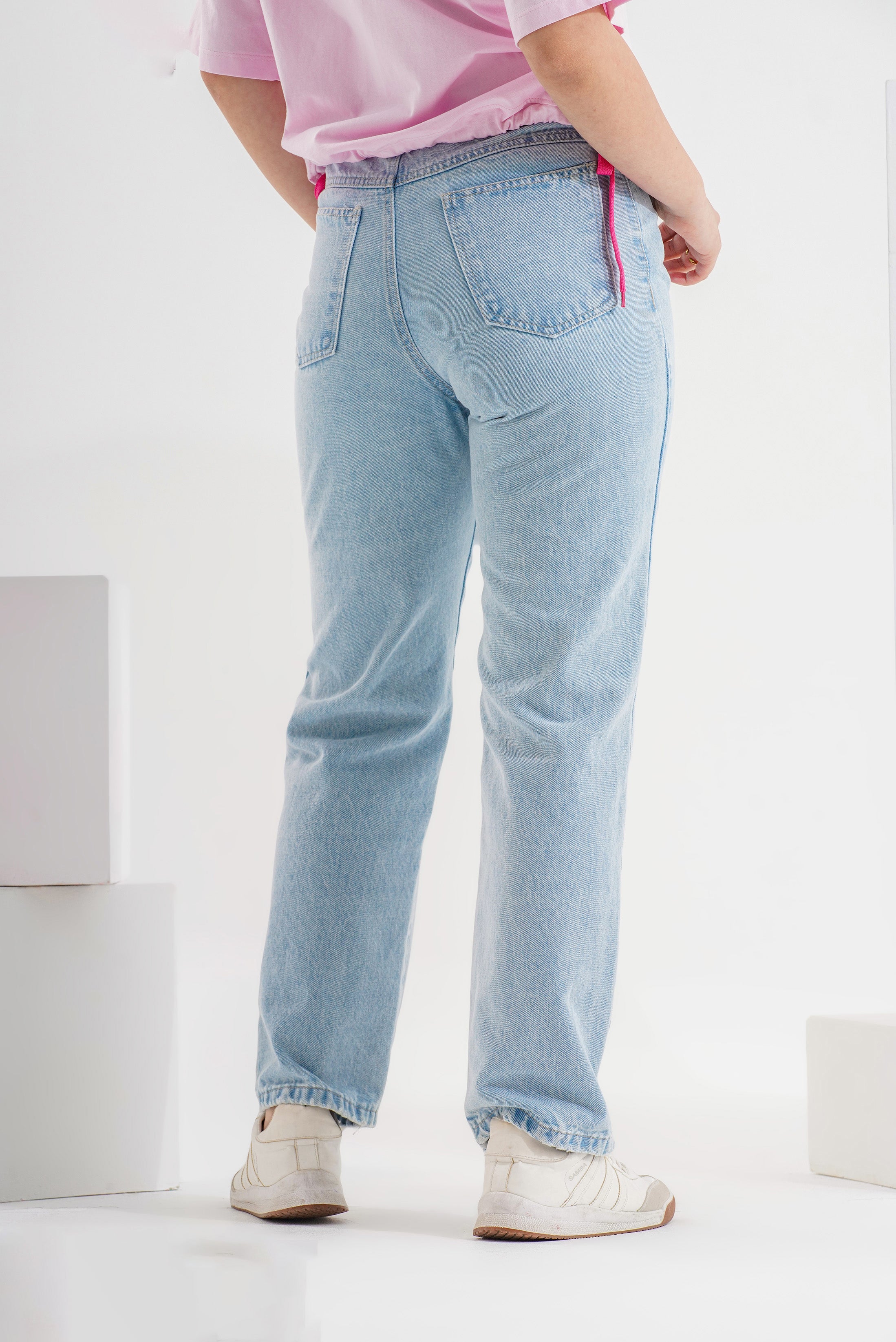 Wide Leg Denim Jeans