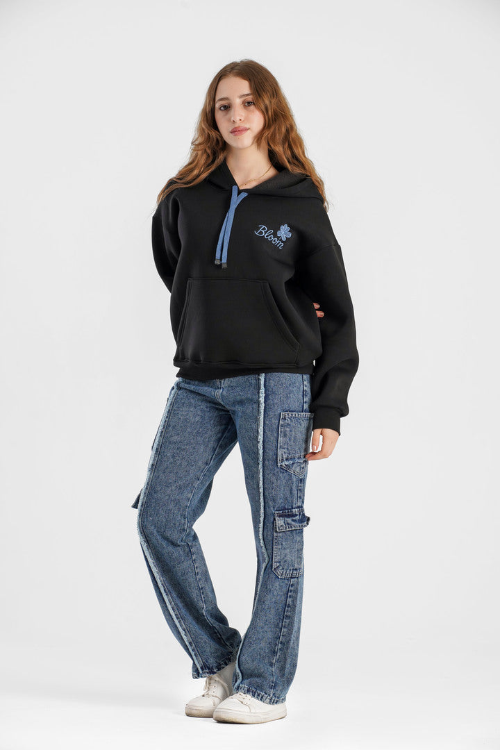 Oversized long hoodie