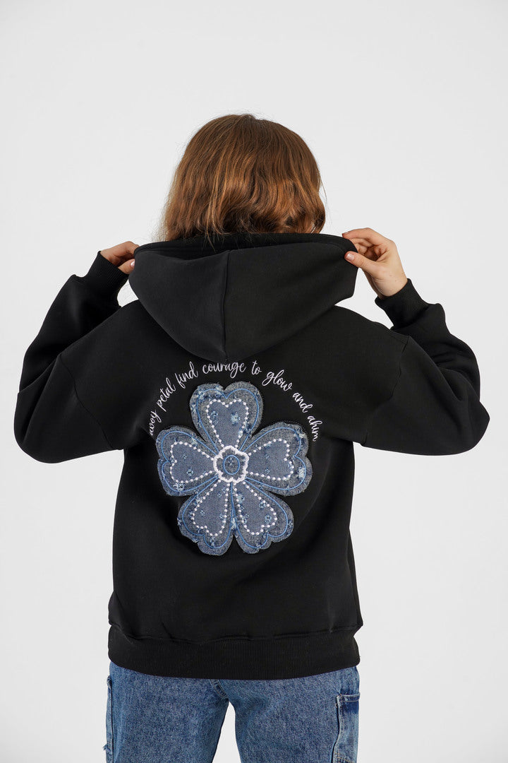 Oversized long hoodie