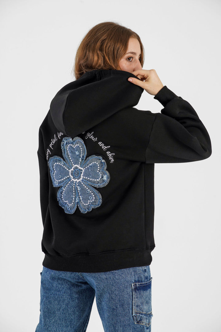 Oversized long hoodie