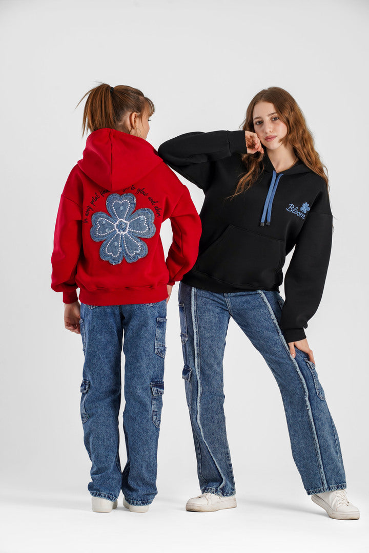 Oversized long hoodie