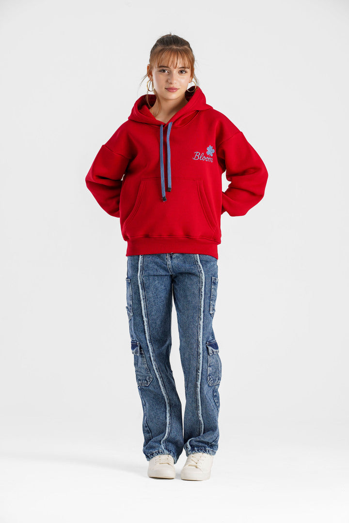 Oversized long hoodie