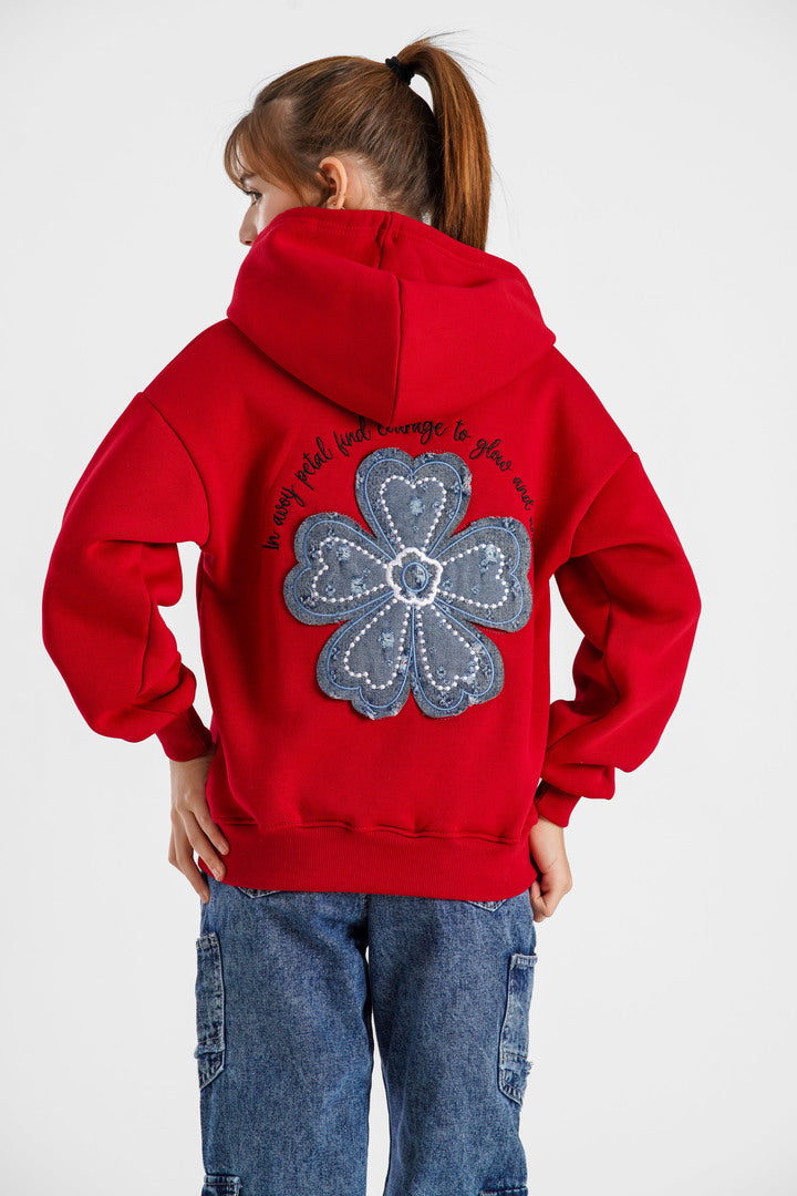 Oversized long hoodie