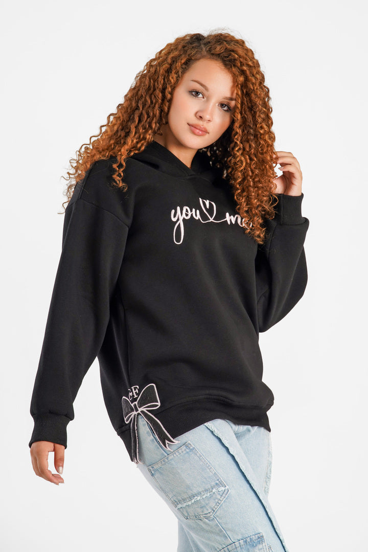 Oversized long hoodie