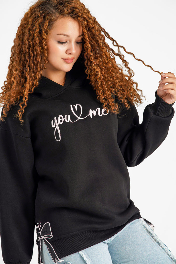 Oversized long hoodie