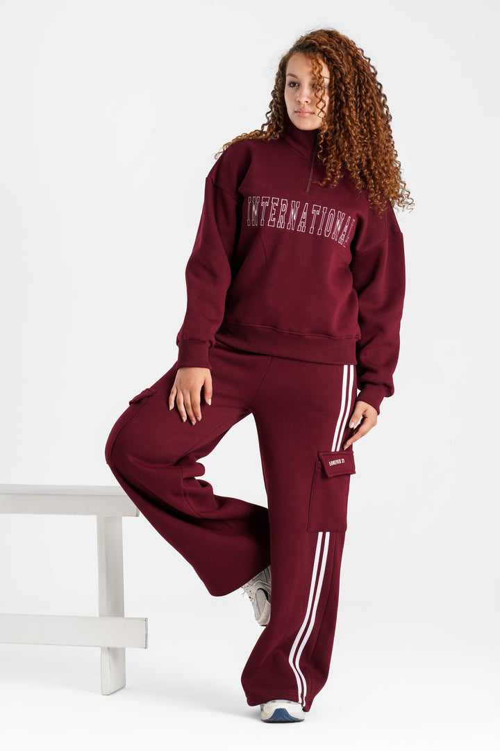 Hoodie Oversize Quarter Zipper