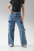 Wide Leg Denim Jeans