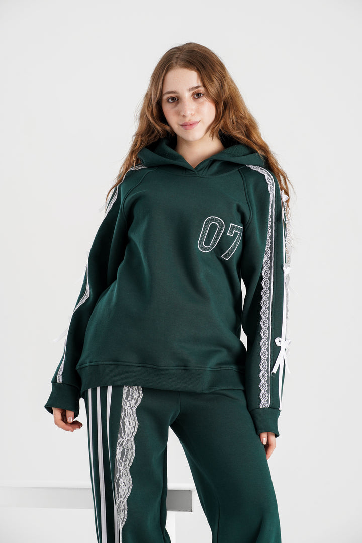 Oversized long hoodie