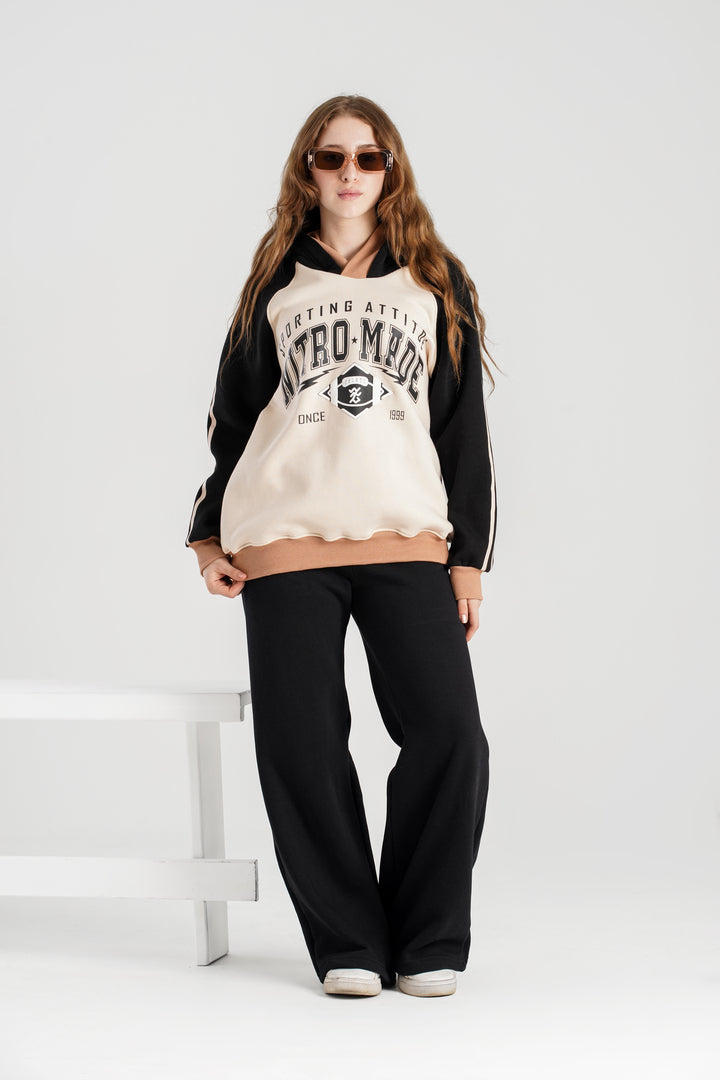 Oversized long hoodie