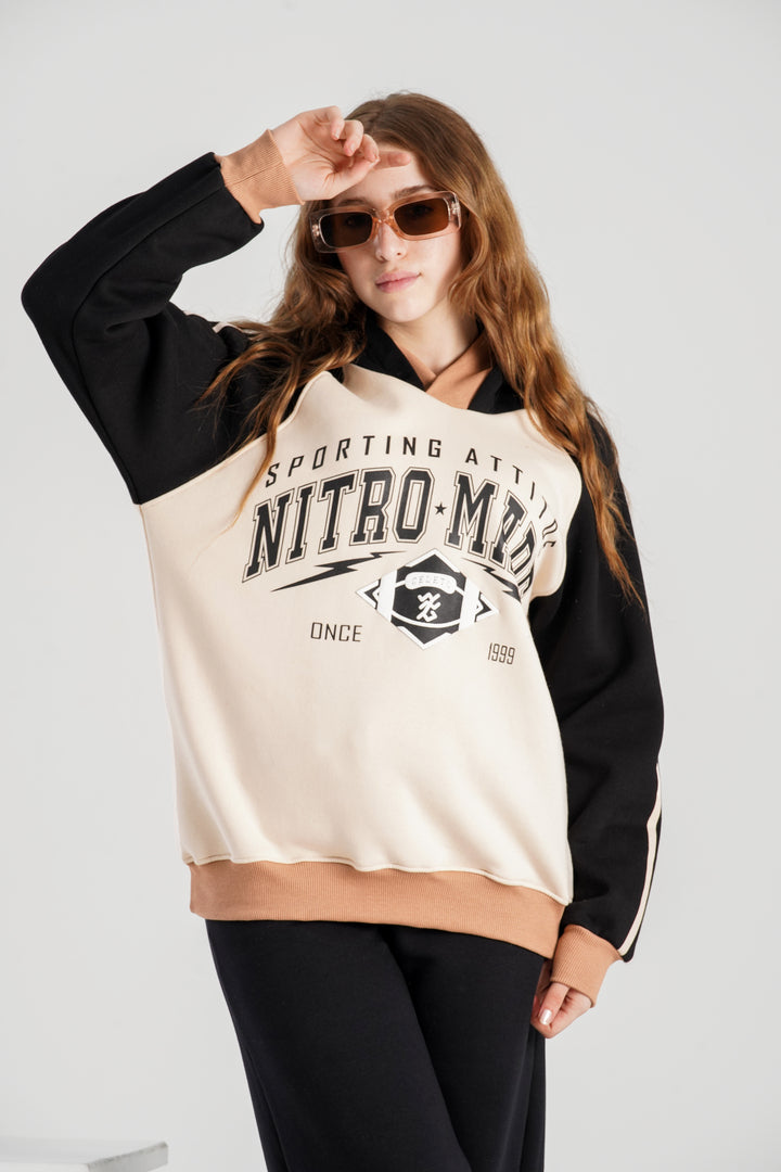 Oversized long hoodie