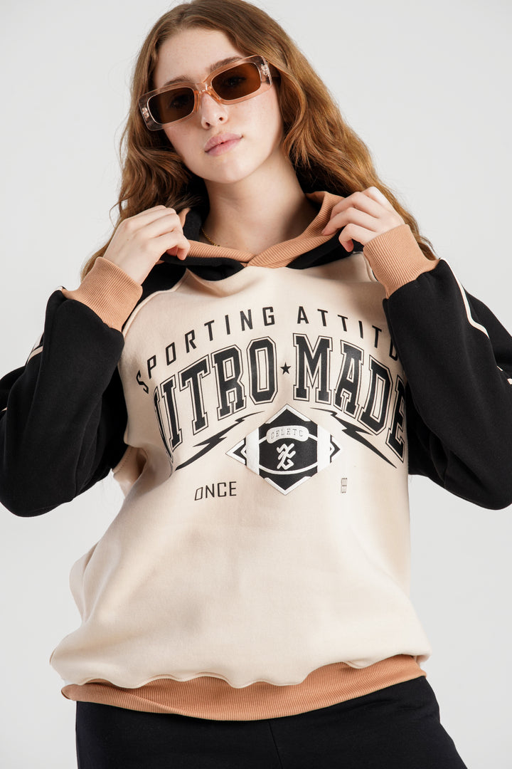 Oversized long hoodie