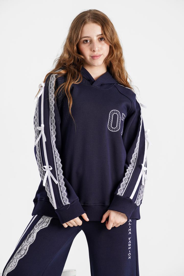 Oversized long hoodie