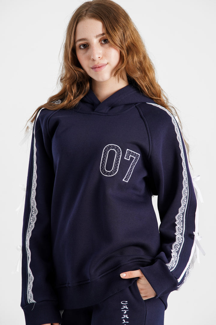 Oversized long hoodie